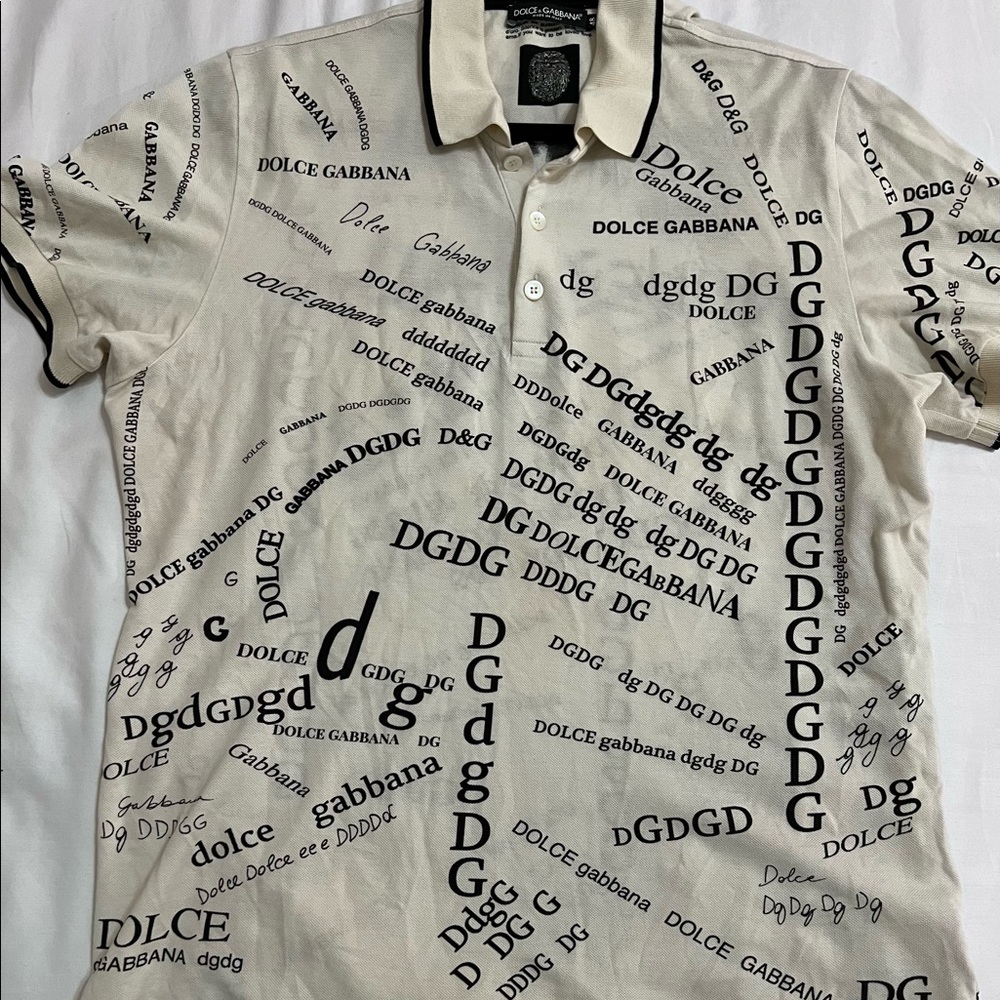 Dolce & Gabbana logo print polo shirt